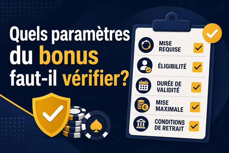 Quels paramètres du bonus faut-il vérifier?
