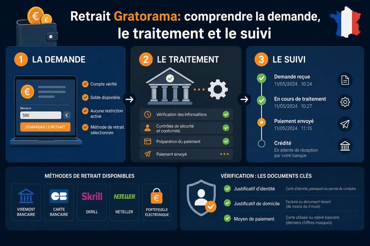 Retrait Gratorama: comprendre la demande, le traitement et le suivi